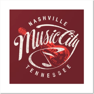 Nashville Music City USA Vintage Posters and Art